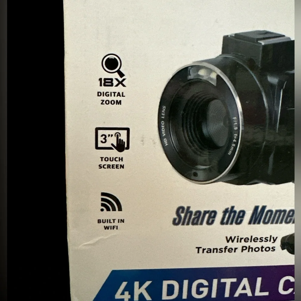 New 4K Ultra HD Vivitar Digital Camcorder WiFi Enabled